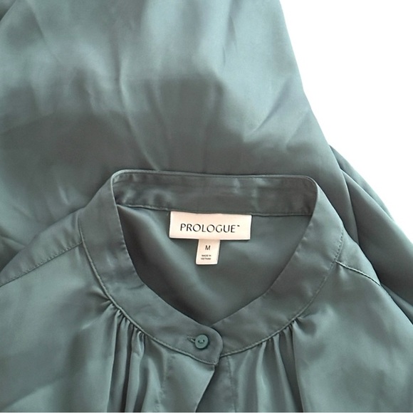 Prologue Green Blouse Top medium - Picture 6 of 6